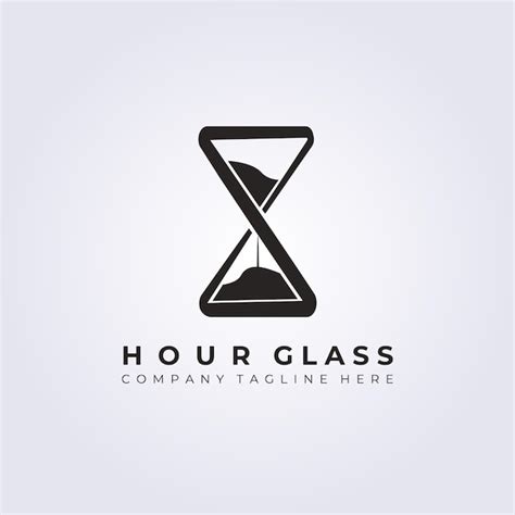 Premium Vector Hourglass Logo Vector Illustration Design Simple