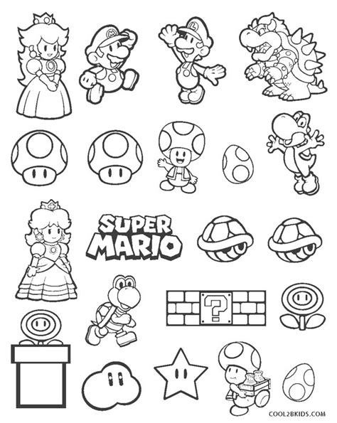 Dibujos De Super Mario Bros Para Colorear Páginas Para Imprimir Gratis