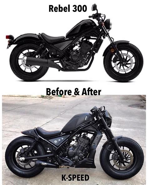 Stock rims and suspension are a must for our kits. Bobber Kit Honda Rebel 500 | Reviewmotors.co