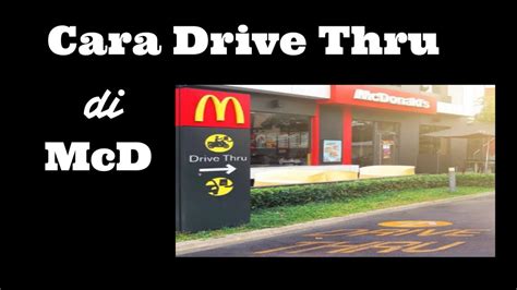 Cara mendapat stiker drive thru mcd. Cara Drive Thru di McDonald's - YouTube