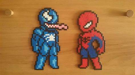 Venom And Spiderman Hama Beads Peral Kandi Venom Perler Beads