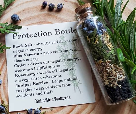 Protection Spell Bottle Witch Bottle Etsy