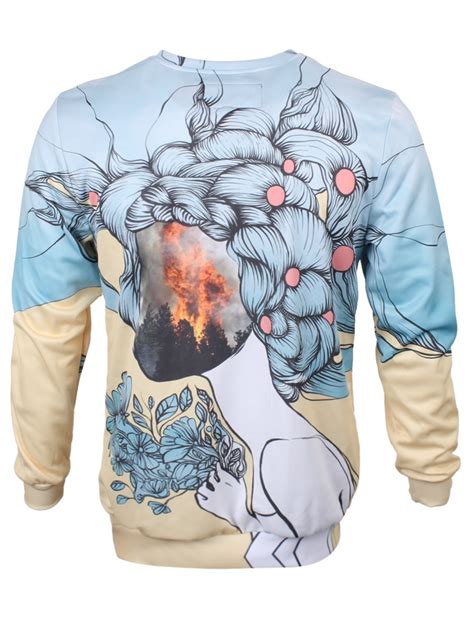 Mr Gugu Miss Go Flame Face Sweatshirt Buy Online At Grindstore Com