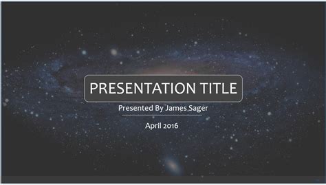 Space Powerpoint Template