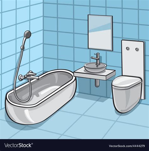 Vector Illustration Of Cartoon Bathroom Element Vocabulary 060