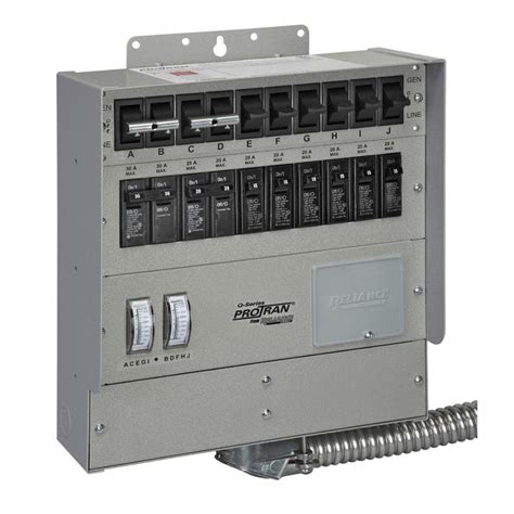 Shop Reliance Heavy Duty 30 Amp 10 Circuit Indoor Transfer Switch At