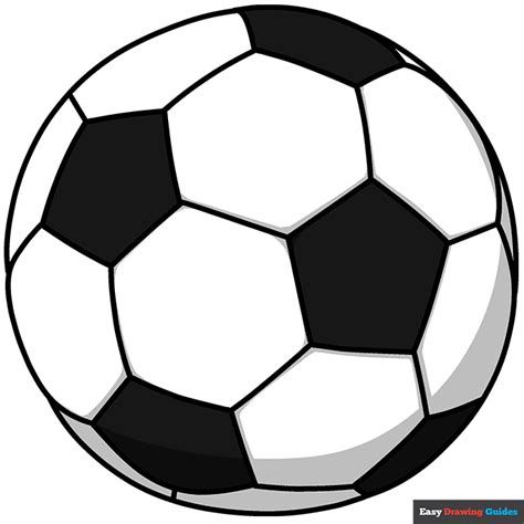 How To Draw A Cartoon Soccer Ball Really Easy Drawing Tutorial