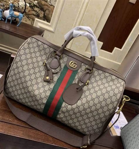 Gucci Monogram Duffle Bag Quality Merchandise By T