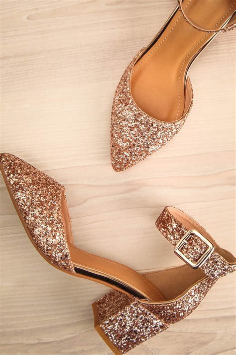 Rose Gold Wedding Shoes Low Heel Abc Wedding