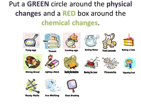 Phase changes are physical changes. Chemical and Physical Changes