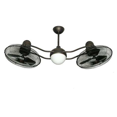 Troposair Duet 50 In Oil Rubbed Bronze Ceiling Fan With Light Remote