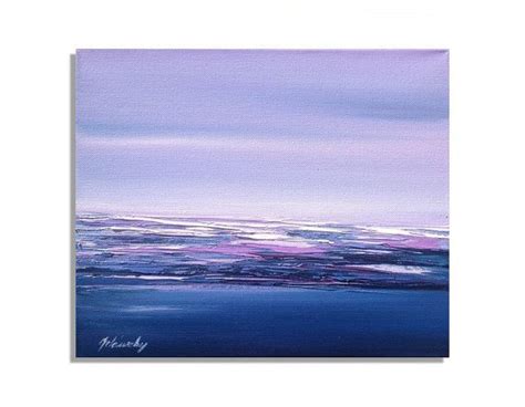 Purple Abstract Oil Painting Original Unique Small Contemporary