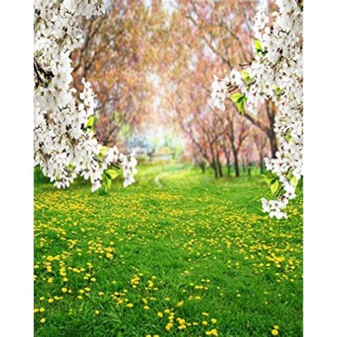 Aofoto 4x5ft Spring Scenic Backdrop Sweet Flowers Photography