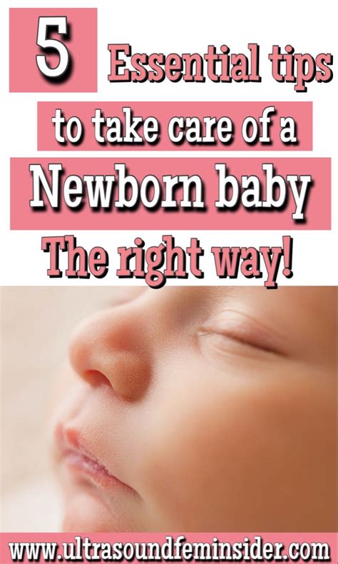 5 Essential Tips To Take Care Of A Newborn Baby Ultrasoundfeminsider