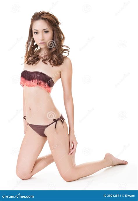 Sexy Asiatische Bikinifrau Stockbild Bild Von Asiatisch
