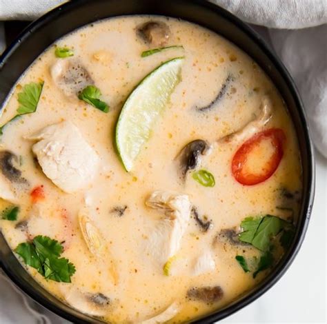 One of the benefits in the routine of consuming tom kha soup is relief of the throat. Best Ever Tom Kha Gai Soup (Thai Coconut Chicken Soup ...