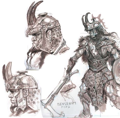 Nord Armor Concept Art From The Elder Scrolls V Skyrim By Adam