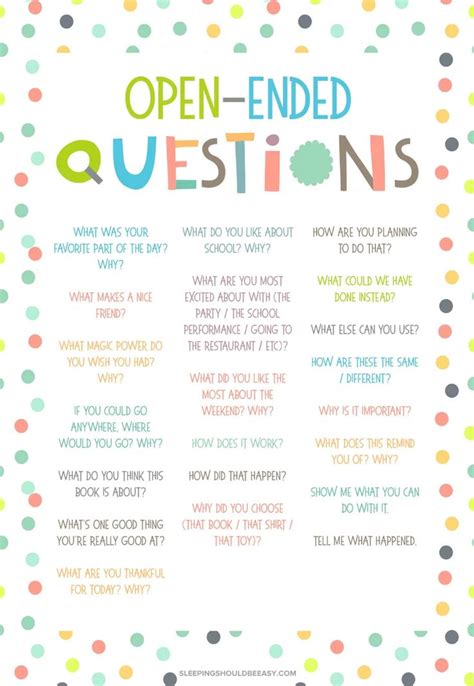 20 Open Ended Questions For Kids Conversation Starters For Kids
