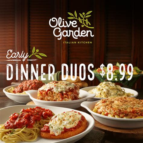 Olive Garden Duos Olive Garden Lunch Duos Just 699 This Week