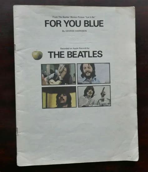 The Beatles George Harrison Song Sheet Music Book For You Blue