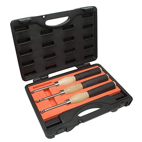 Savannah 3 Piece Carbide Mini Turning Tool Set With Foam Lined Case