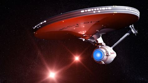 Enterprise Star Trek With Black Sky And Stars Background Hd Star Trek