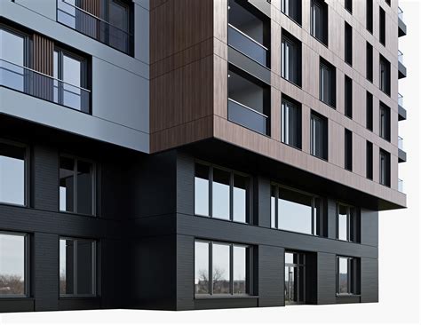 Modern Residential Building 7 On Behance