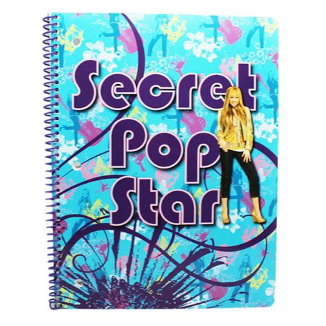 Disneys Hannah Montana Secret Pop Star Spiral Notebook