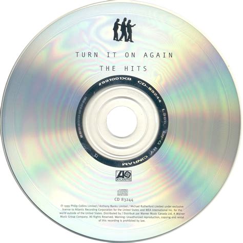 1999 Turn It On Again The Hits Genesis Rockronología