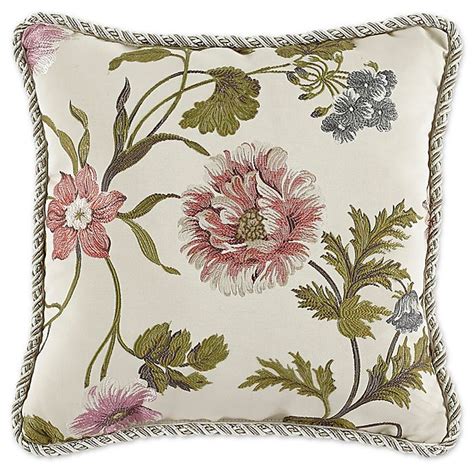 Croscill® Daphne Floral Throw Pillow In Ivory Bed Bath And Beyond