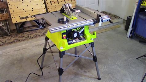 How To Set Up Your New Ryobi Portable Table Saw Youtube