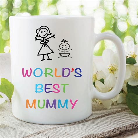 Worlds Best Mummy Mug Kids Mothers Day Present Office Work Cup T