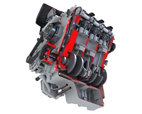 V6 Engine Cutaway 3d Model Turbosquid 1414605