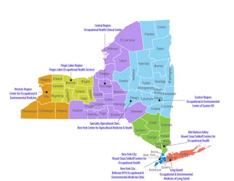 Regions Of New York State Map World Map