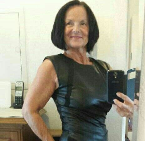 Sexy Granny In Tight Leather Dress Tight Leather Pants Leather Dress