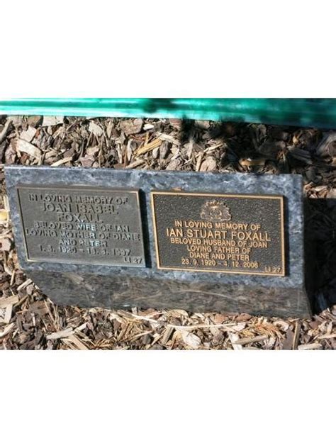 Ian Stuart Foxall 1920 2006 Find A Grave Memorial