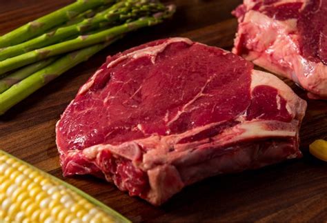 Grass Fed Bone In Ribeye Beef Steak 1 Lb Dry Aged 21 Days