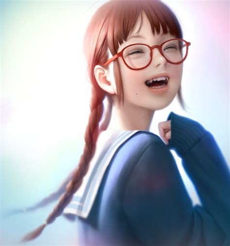 Imagen Anime Original Mujiha Mlog Single Long Hair Tall Image Blush
