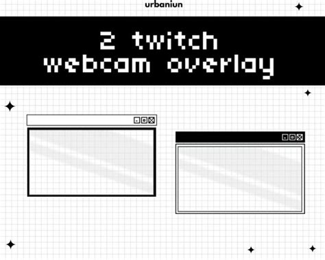 2x Twitch Webcam Overlay Twitch Overlay Aesthetic Twitch Etsy