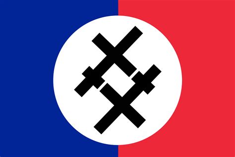 A French Fascist Flag I Made Explanations Below Sorry If The Flair