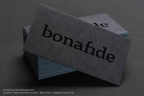 Black on black business cards. Cool Black Business Card Design