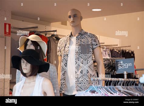 Mannequins In Retail Clothing Store Display Stock Photo Alamy