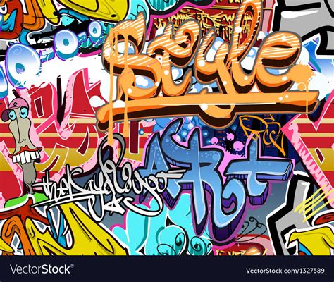 Graffiti Wall Royalty Free Vector Image Vectorstock