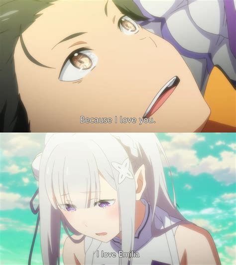 emilia loves emilia re zero ‒starting life in another world‒ know your meme