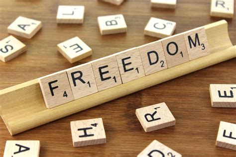 Freedom - Free of Charge Creative Commons Wooden Tile image
