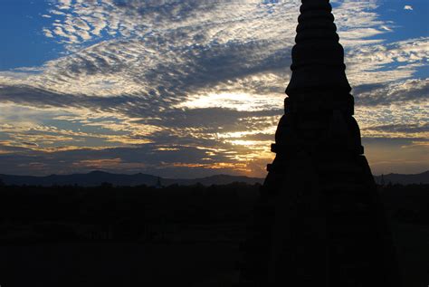 Bagan Temples And Clouds At Sunset Myanmar Burma Flickr