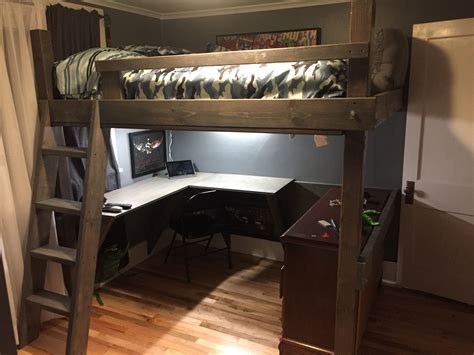The Best And Easiest Corner Desk Real Wood Only On This Page Diy Loft Bed Loft Bed Plans