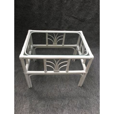 Check spelling or type a new query. Vintage Rattan Glass Top End Table | Chairish