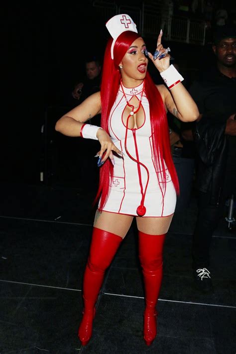 Please fill out the correct information. Cardi B dresses up as a sexy Nurse for Halloween ...