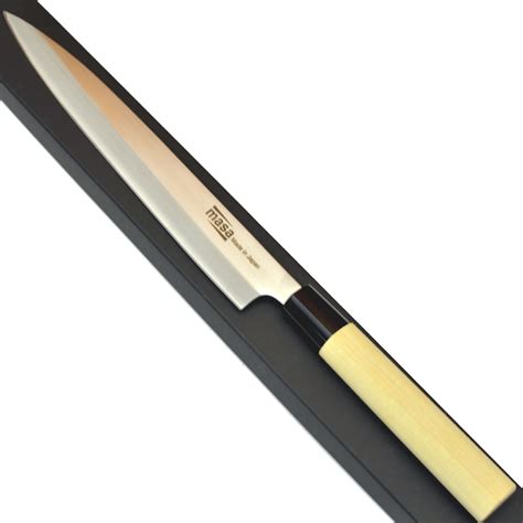 Traditional Left Handed Japanese Deba Or Sashimi Yanagiba Kitchen Knife